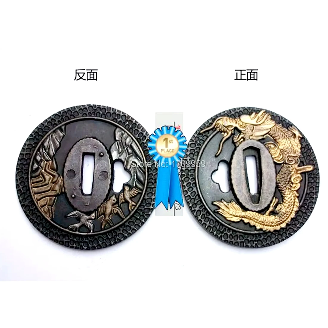 Wondefuul Japanese Alloy Guard Tsuba For Samurai Katana Sword Knife Guard Wakizashi HandMade
