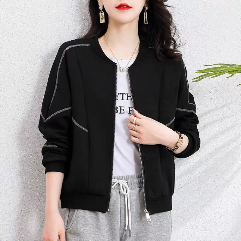 Elegante casual lente herfst mode eenvoudige collage temperament leeftijdsverminderende jas