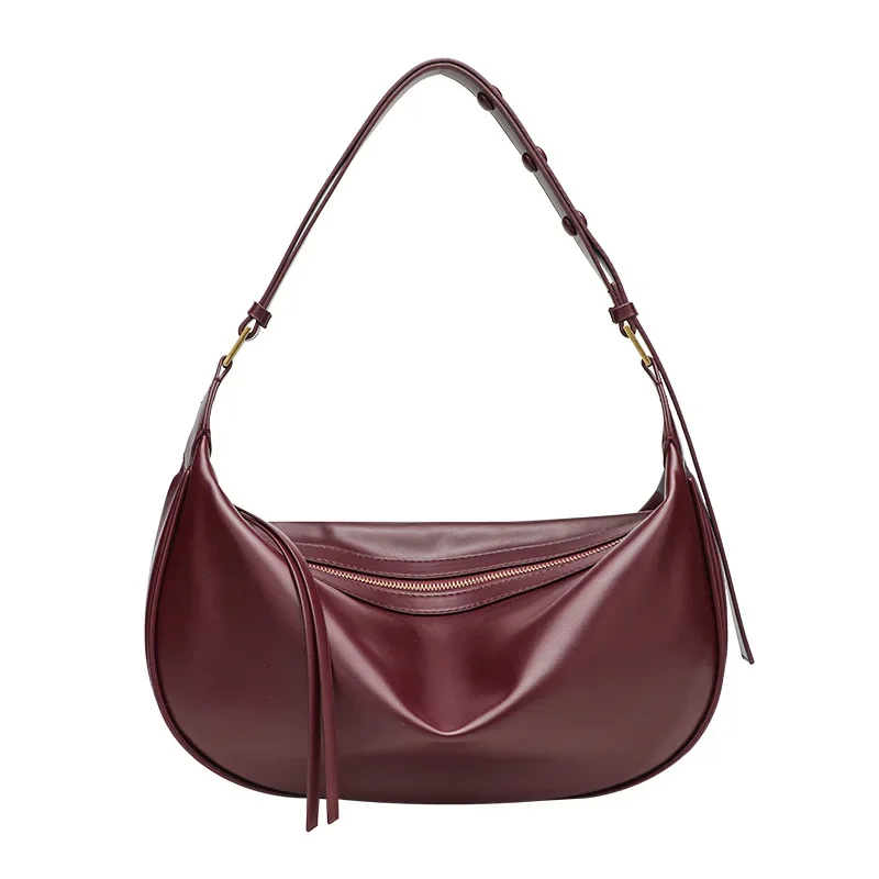 Dumpling Crescent Armpit Bag High-grade Texture Shoulder Bag with A Small Design Underarm Dumpling Bag Light Luxury Retro