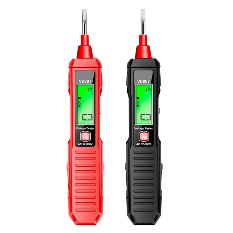 1185 Voltage Tester, NonContact LowVoltage Tester Pen, AC12V to 300Volt Audibleand Flashing LEDAlarm ,Pocket Clip