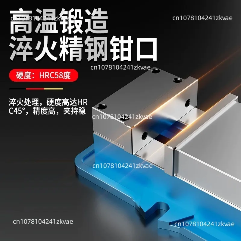 Bench-Type High-Precision Angle-Fixed Parallel-Jaw Vise Heavy-Duty Milling Machine Vise 4-Inch Fixture