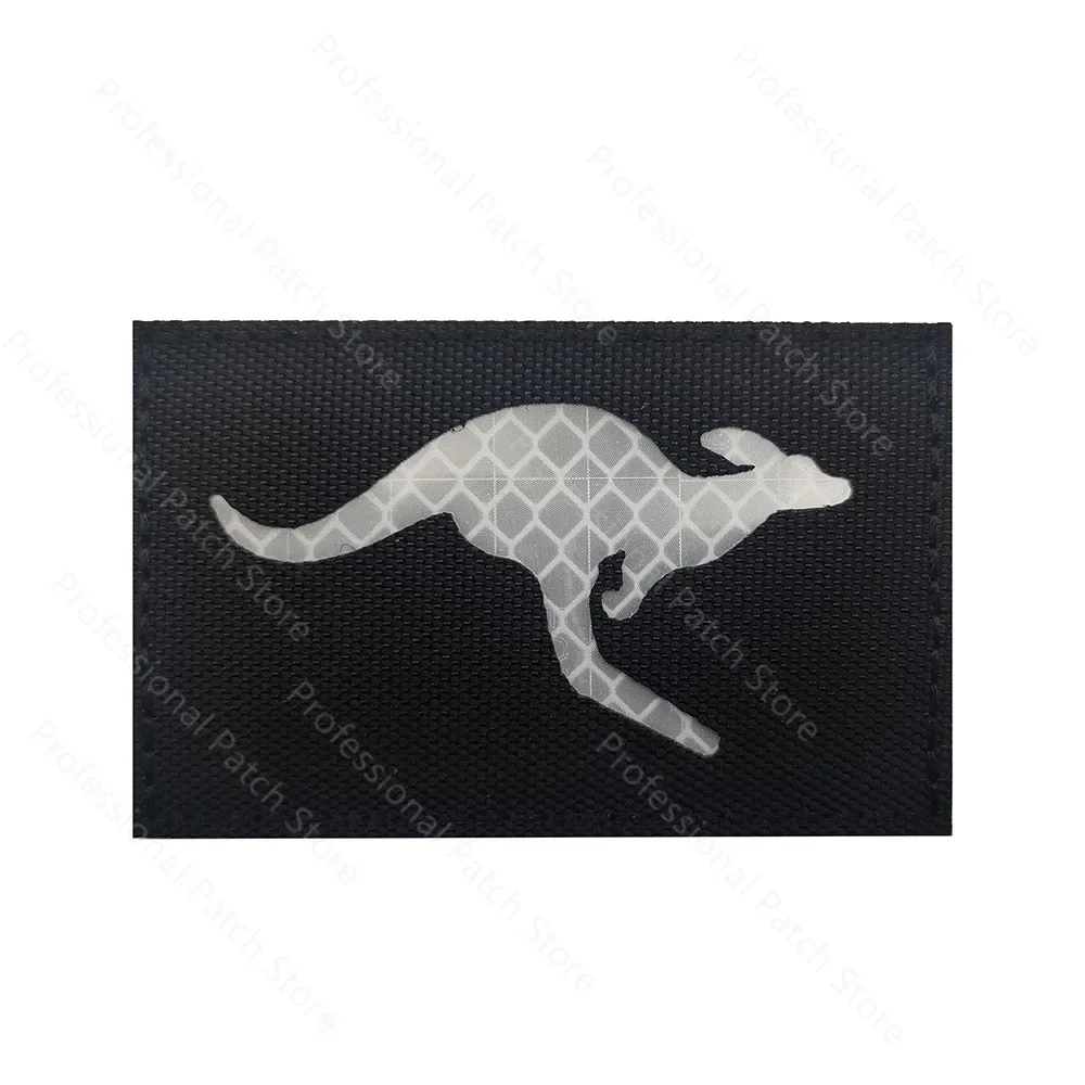 Australia Camouflage Kangaroo IR Infrared Reflective Patch PVC Tactical Armband Applique For Clothing Embroidered Flag Badge