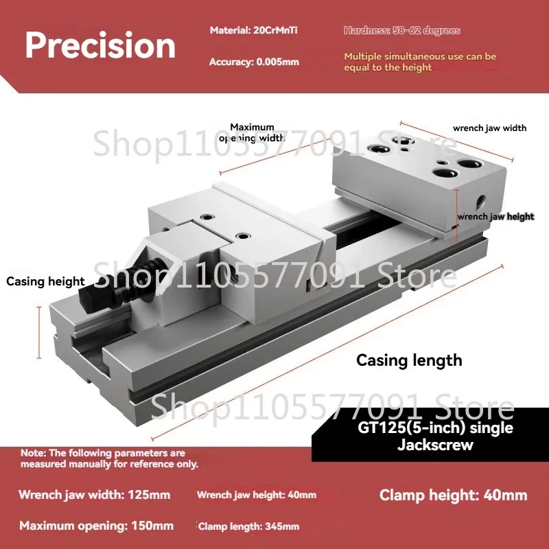 Gt precision combination flat pliers cnc machining center vice 853 milling machine special fixture batch table vice 6 inch 8inch