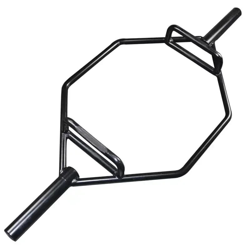 Newly Upgraded Cheap Gym Strength Training Weightlifting Equipment Hexagonal Barbell Hexagonal Black Chrome Suqat Barbel