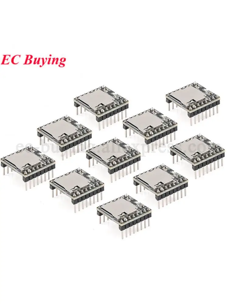 1-20 szt. Moduł odtwarzacza MP3 DFPlayer Mini 16P Karta TF Dysk U Odtwarzacz MP3 DF Moduł Audio Głosowy Port IO/Szeregowy/AD Dla Arduino — zdjęcie produktu 7