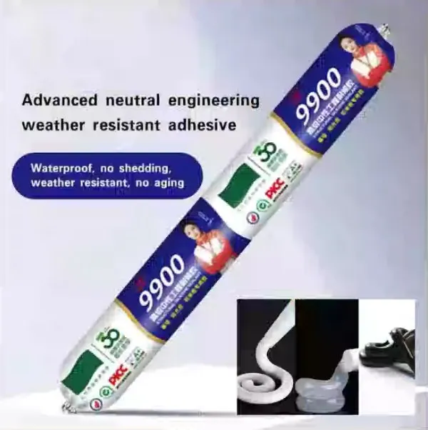 

Transparent Silicon Waterproof Sealant 9900 Structural Silicone Adhesive Weatherproof Quick Drying For Wall Stone Doors Adhesive