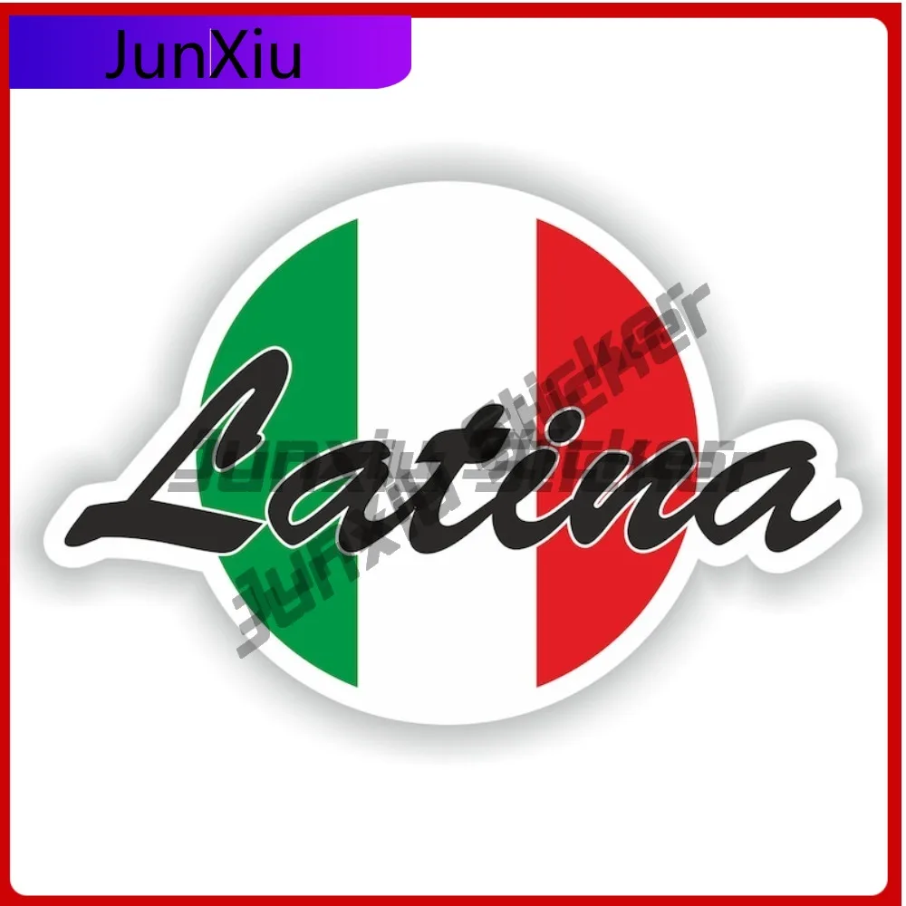 

Latina Italy Flag With City Sticker Cover Scratches Decor Graphic Decal Accessories Decals Motorcycle Stickers For Car Decoratio