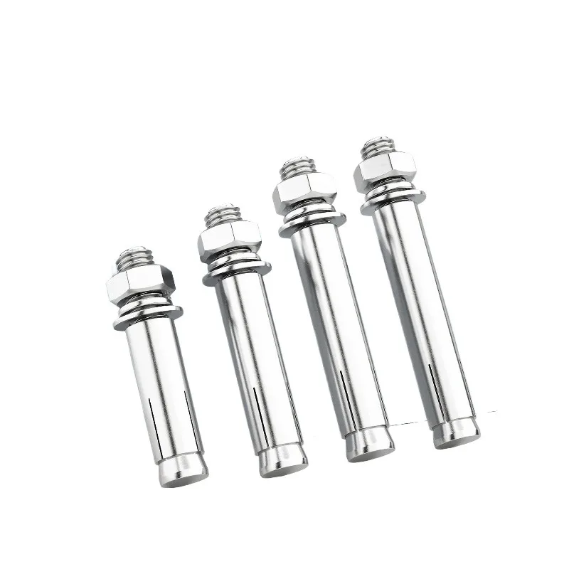 Stainless steel external expansion bolts, galvanized extensions, screws and pipe nails