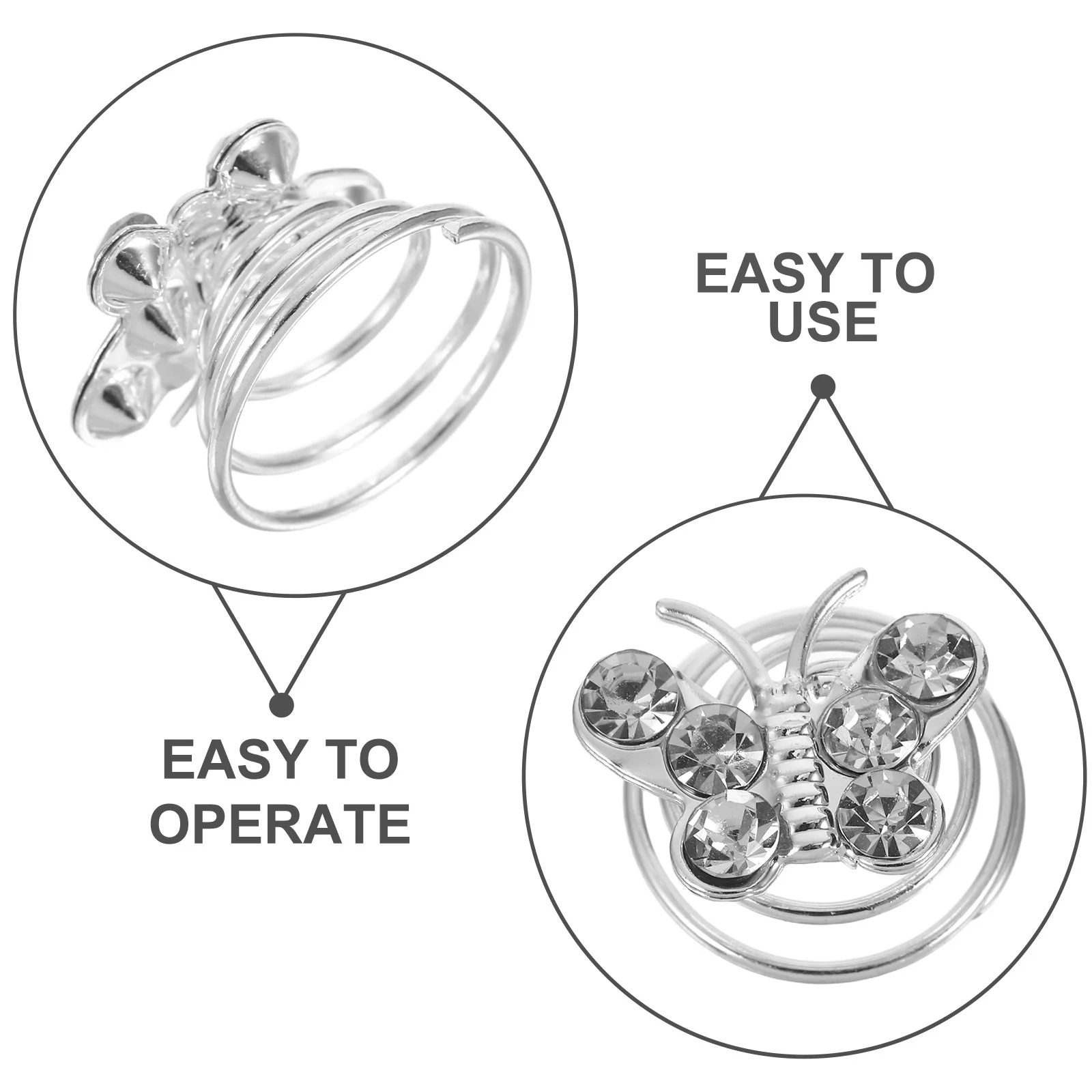 60 قطعة مقاطع الشعر الربيع دوامة حجر الراين اللؤلؤ زهرة لفائف دبابيس الشعر للنساء الزفاف حفل زفاف حفلة موسيقية المشابك الصغيرة #6