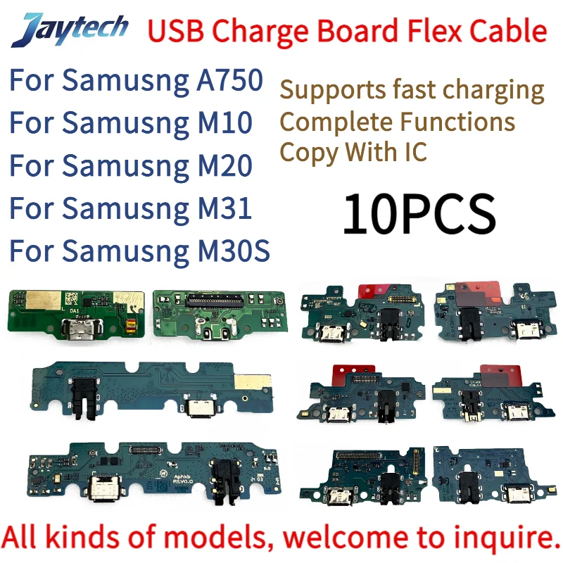 

10PCS USB Charger Charging Dock Port Connector Flex Cable For Samsung M51 M225 T295 A750 M10 M20 M21 M30S M31
