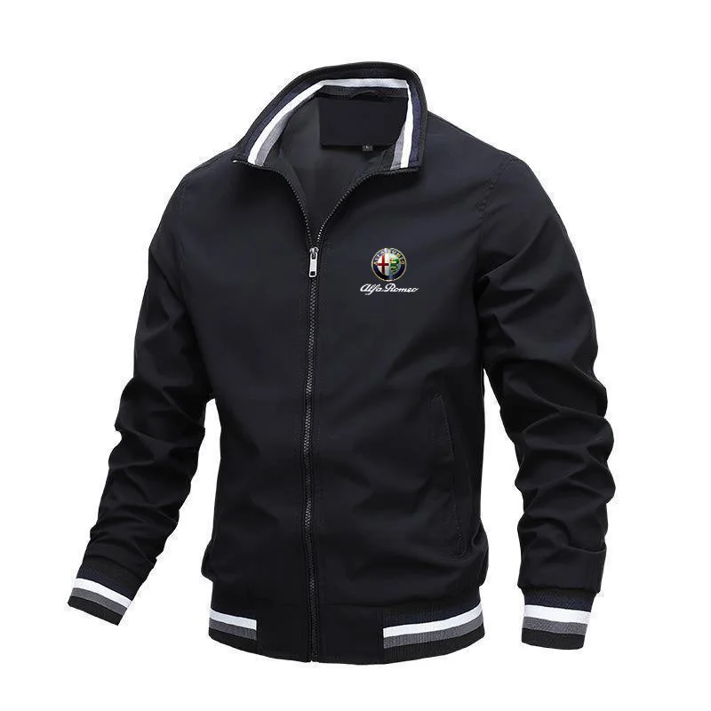 2026 Hot Alfa Romeo Autumn Winter Men's Stand Collar Casual Zipper Jacket Outdoor Sports Coat For Alfa Romeo giulia stelvio giul