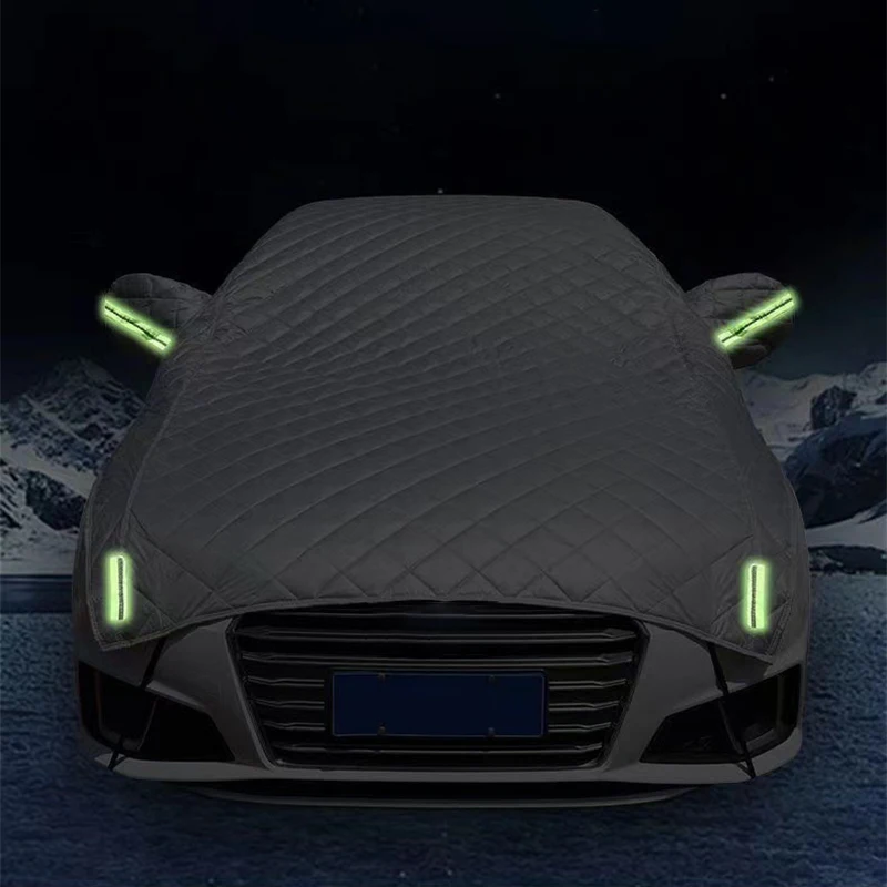 Car Cover Against Hail Outdoor Full Cover Rain Sun UV Protection Universal Cotton Suitable For Various Adverse Weather Condition