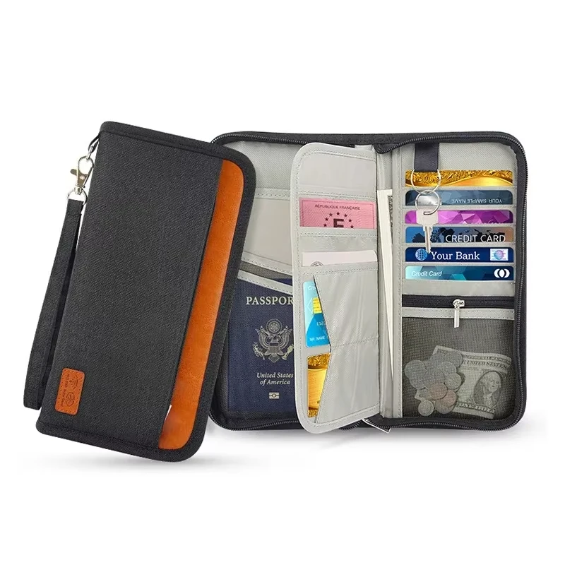 

Travel Wallet Family Passport Holder ID Card Case Document Bag Organizer Travel Accessories Multifunction Purse Cardholder