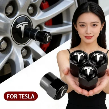

Колпачки для ниппелей автомобильных шин из сплава для Tesla Model 3 Y S X Roadster P75D P85D P90D P100D, внешние аксессуары