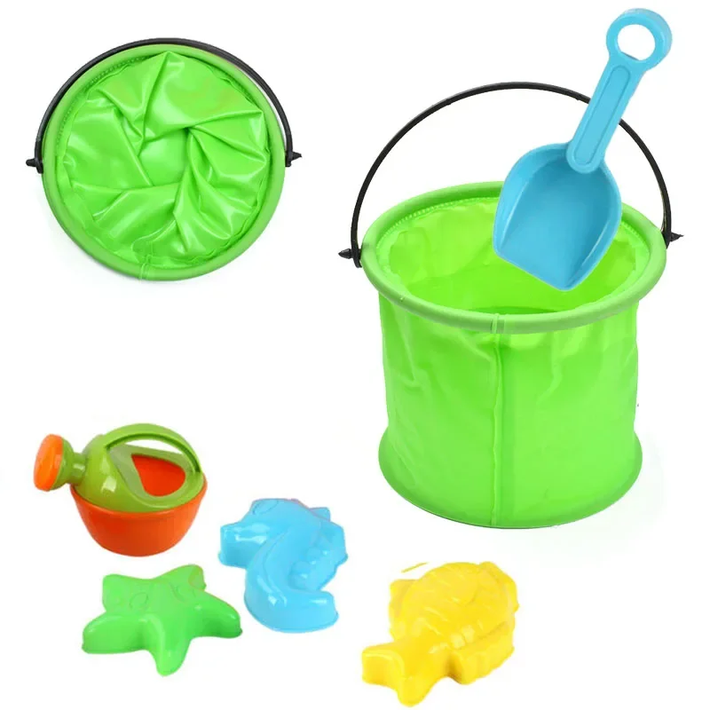 Strand Sand Spielzeug Spieleimer Spielzeug Falten Zusammenklappbare Eimer Gartenarbeit Werkzeug Outdoor Sand Pool Spielen Werkzeug Spielzeug Kinder Sommer Favor