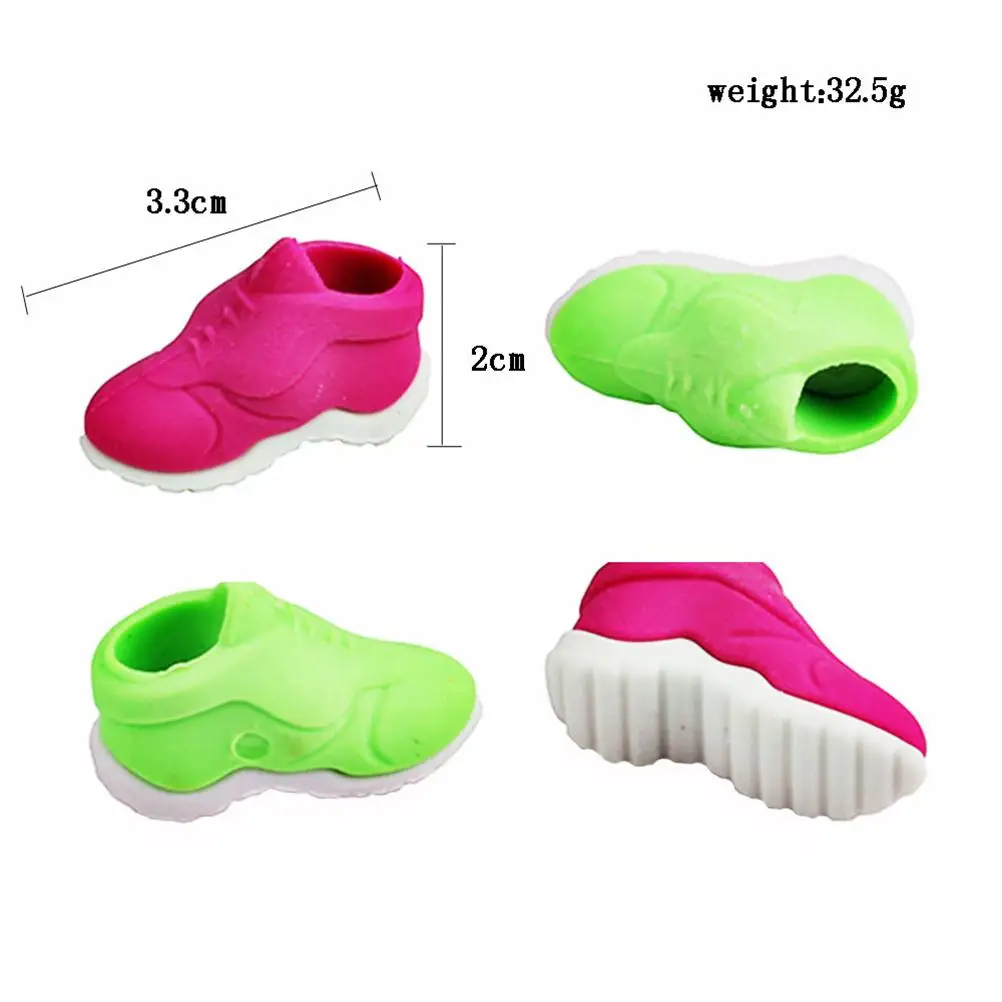 

Football Shoe Shaped Erasers Novelty Kids School Supplies Gifts Cartoon Pencil Classroom Prize Student Favor