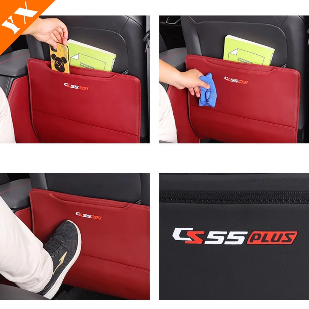 For cs55 plus accessories cs55plus 2025 2024 leather Car Door Compartment Storage Box Auto Door Storage Mat Anti Dust