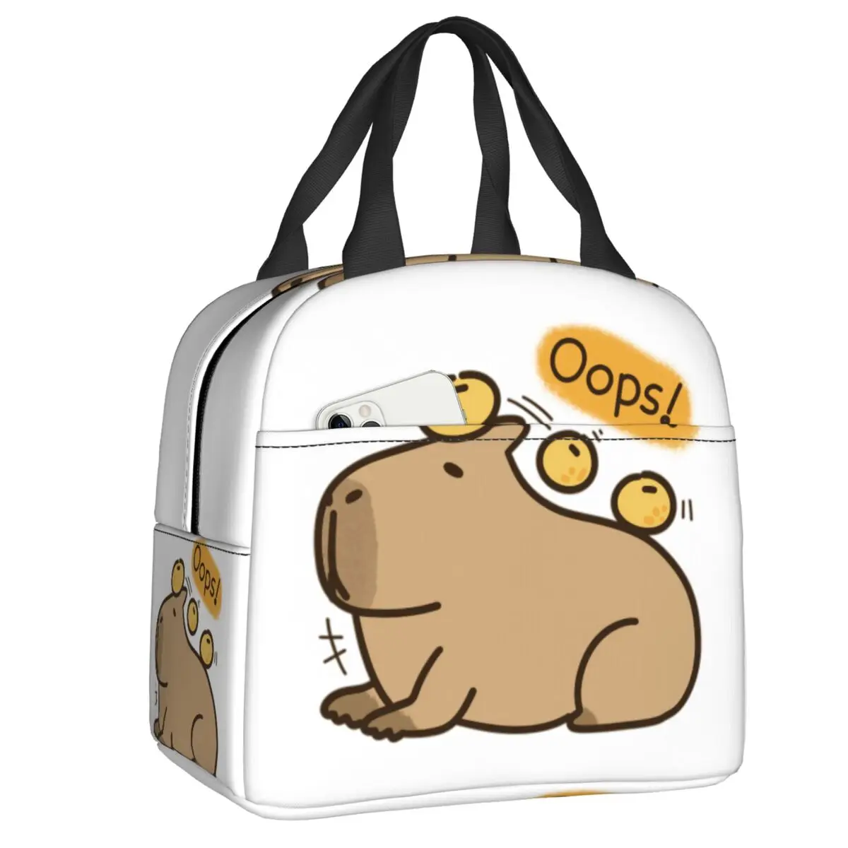 

Термосумка для обедов с мультяшными животными (капибара), женская, для студентов и школы