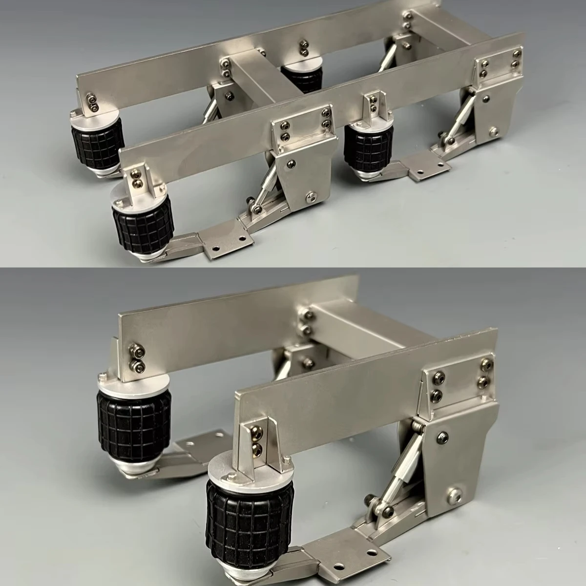 

Система подвески подушки безопасности, обновленная металлическая система поддона для 1/14 Tamiya RC Scania 770S MAN Benz VOLVOO, детали для радиоуправляемого прицепа