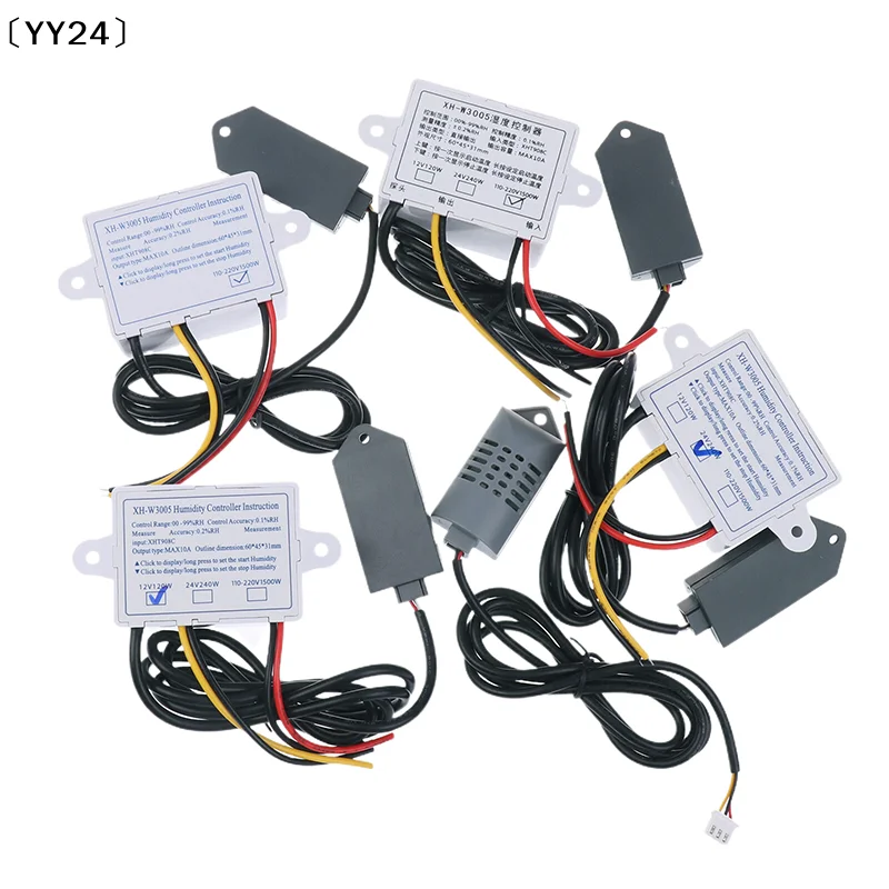 〔YY24〕XH-W3005 Digital Humidity Controller 12V 24V 220V Humidistat Hygrometer Humidity Control Switch Regulator Humidity Sensor
