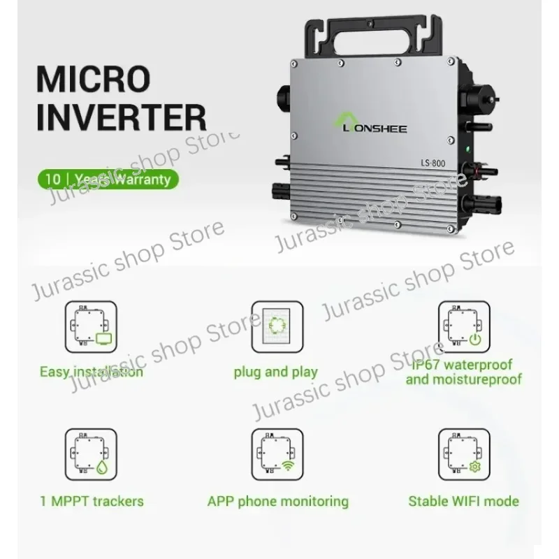 محول شمسي صغير من LIONSHEE على الشبكة ، محول ، نظام شرفة ، سهل التركيب ، موثوق بالعرض ، أو دبليو ، أو دبليو #3