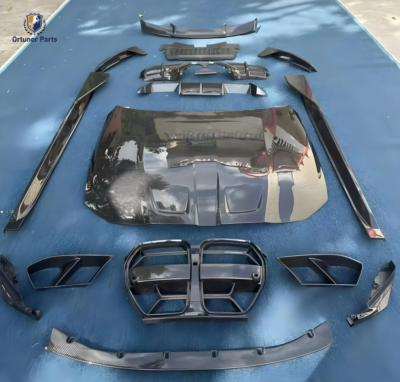 MP Style Dry Carbon Fiber Body Kit for M3 M4 G80 G82 2021+ Models New Front Lip Rear Diffuse Side Skirt Grill Vents Bumper