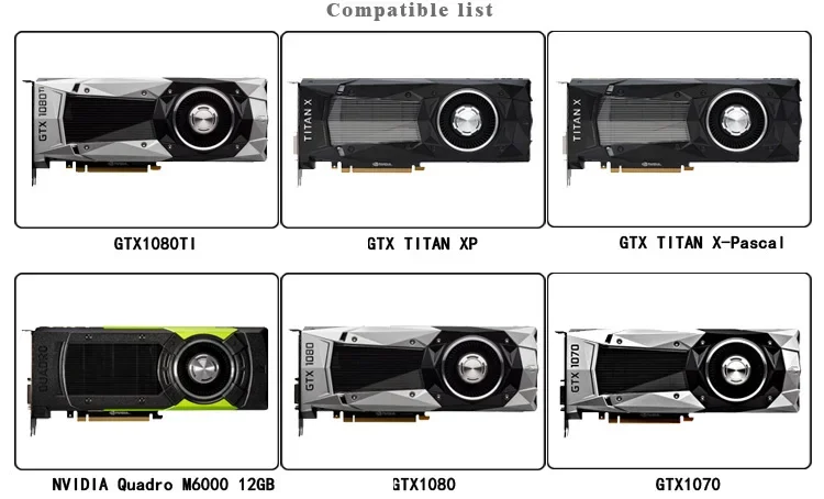 Bykski N-TITAN-PAS-X GPU Water Block for NVIDIA GTX TITAN XP/X-Pascal/ GTX1070/1080/1080TI Founder/Reference Edition/Full Cover