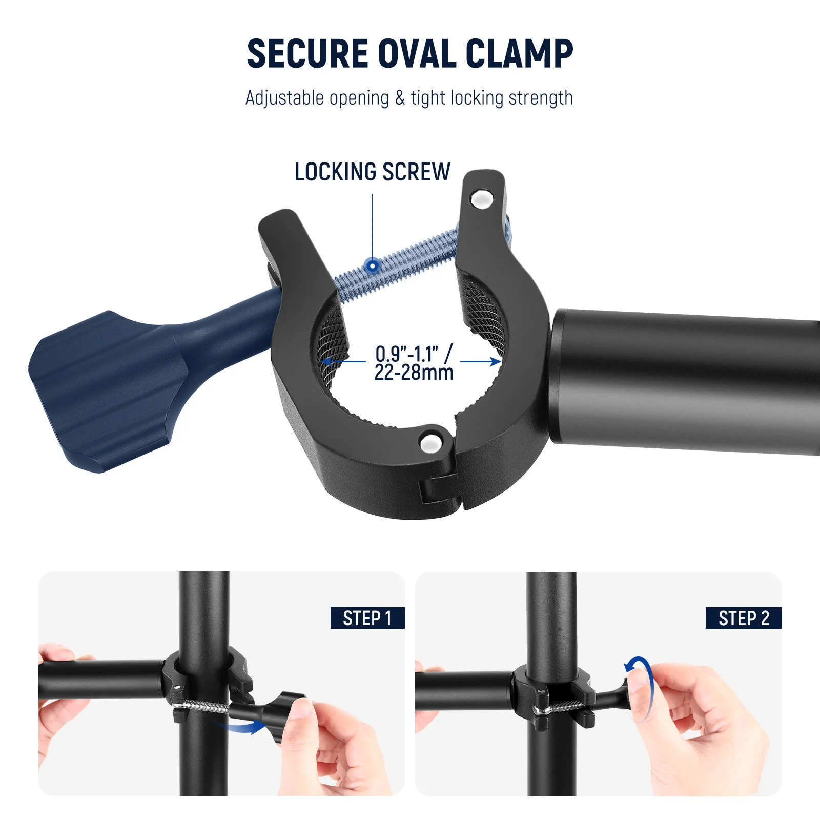 NEEWER DS001 Tisch-Überkopf-Kamerahalterung 11,8-20 Zoll/30-51 cm Teleskopischer Verlängerungsarm für Tischständer – Detail 3