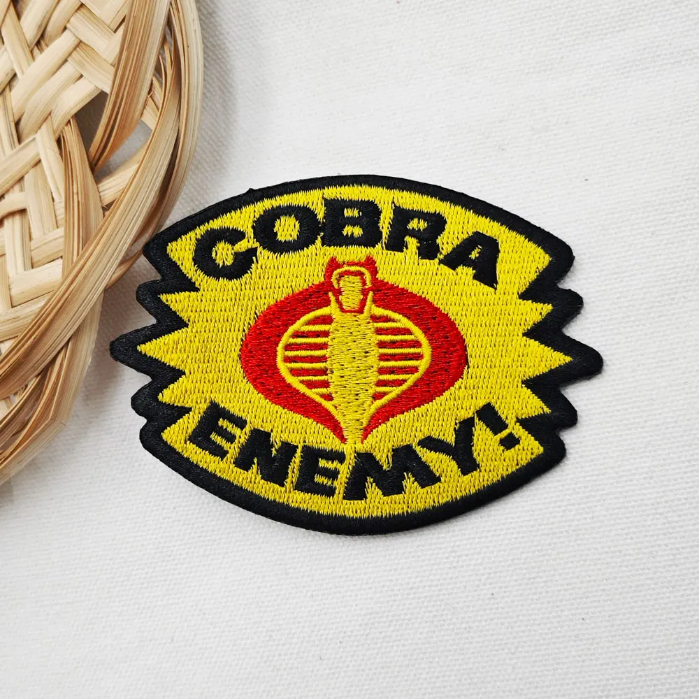 رقعة ملابس مطرزة لعدو الكوبرا، يمكن تزيين حقيبة الظهر وخياطة يدوية #1