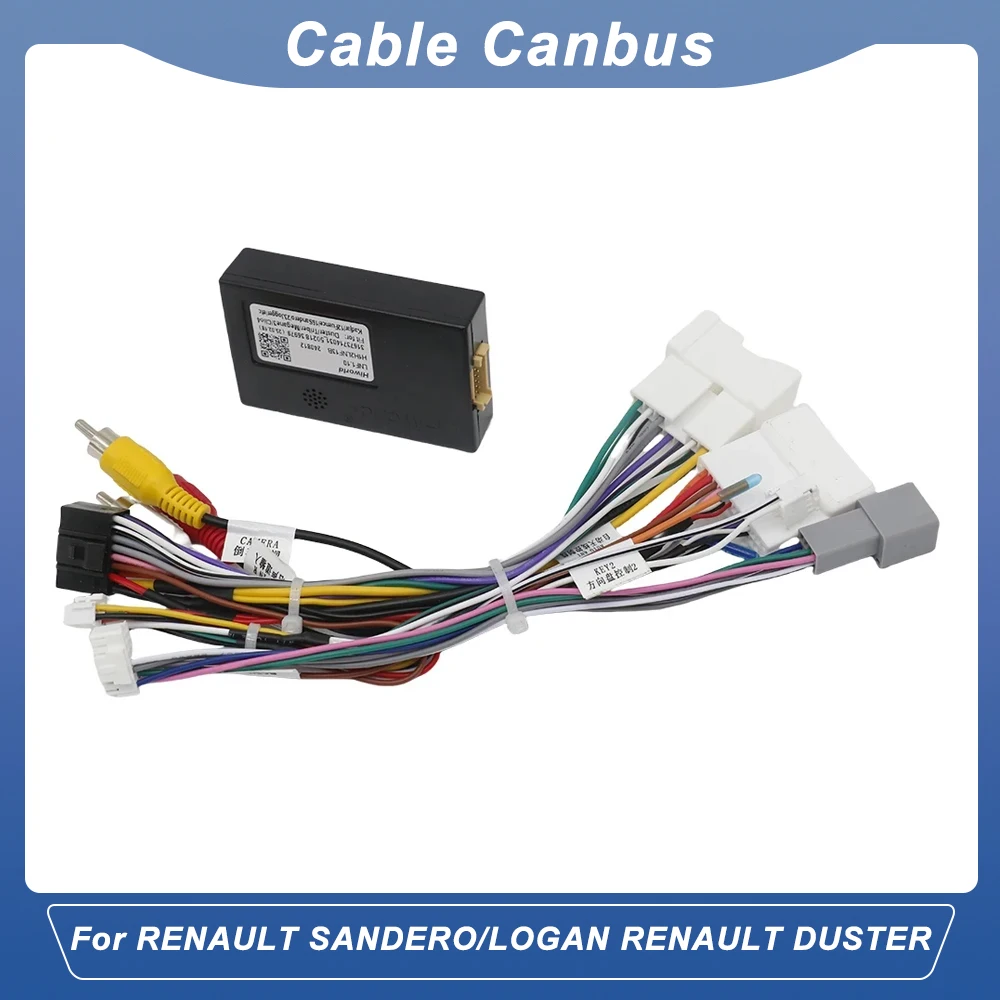 16pin Car Power Cord Wiring Harness Canbus Adapter for RENAULT SANDERO/LOGAN RENAULT DUSTER