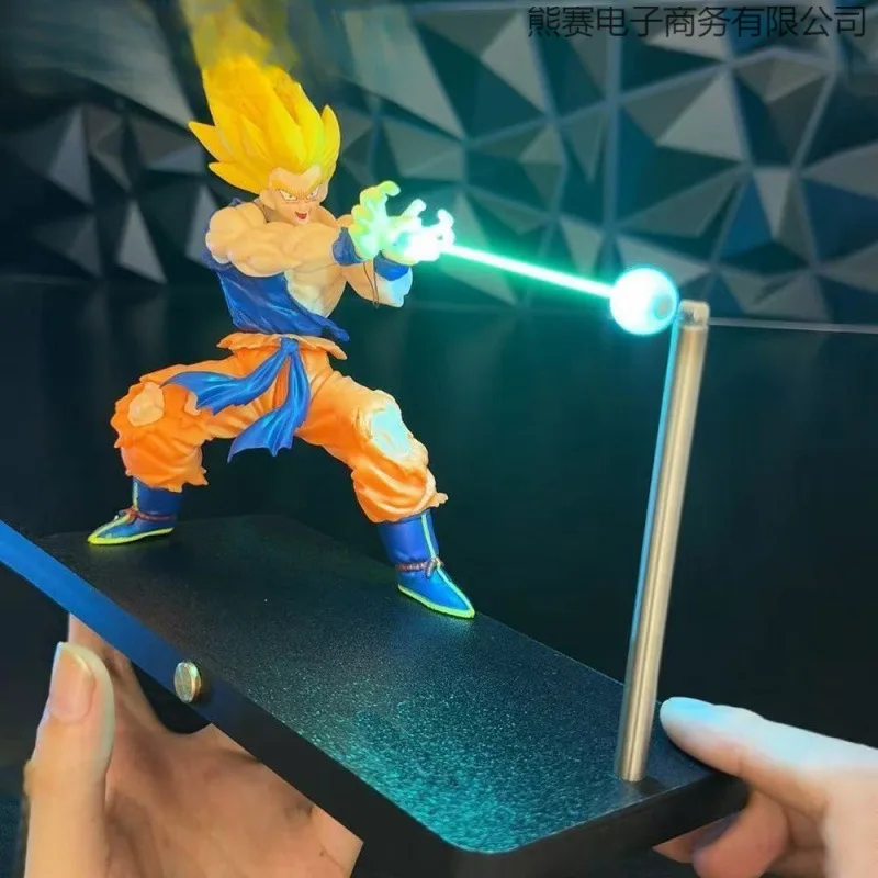 

Ночник Dragon Ball Anime Son Goku Touch Kamehameha, магнитный ночник, милый креативный домашний атмосферный светильник, крутой подарок для мальчиков