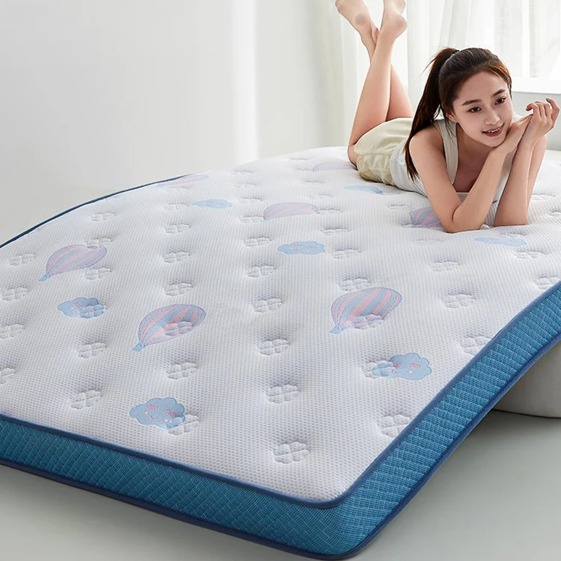 Memory cotton mattress home thickened student dormitory foldable single and double floor latex sponge mat