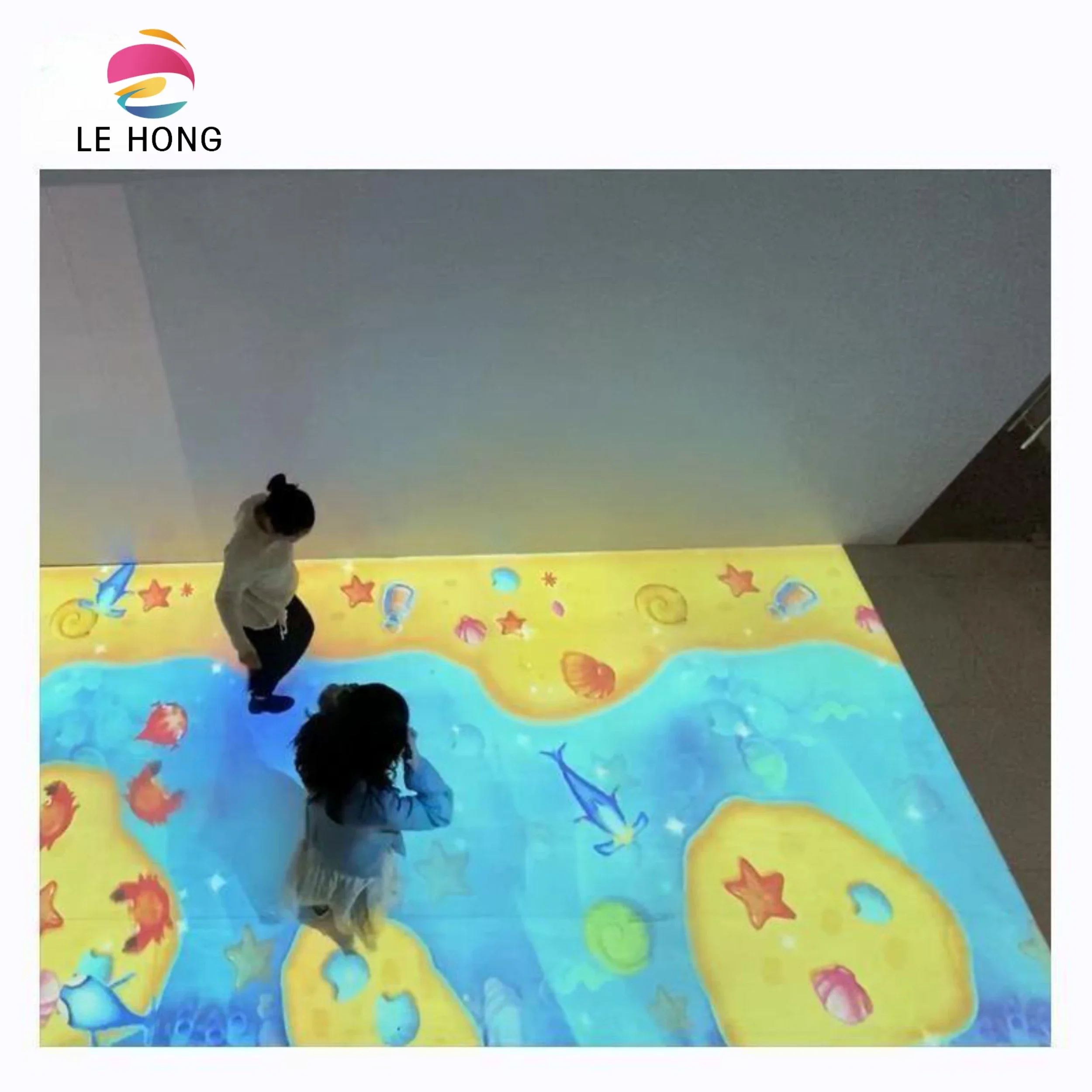 Sistema de proyección de Piso Interactivo láser para interiores y exteriores, mapeo de pared 3D, holograma inmersivo, juegos de proyector interactivo