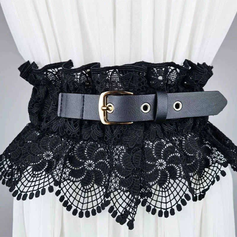 新しい女性のベルトドレスウエストベルト弾性調節可能なネクタイレースウエストドレスウエストベルト調節可能なネクタイ弓衣類アクセサリー