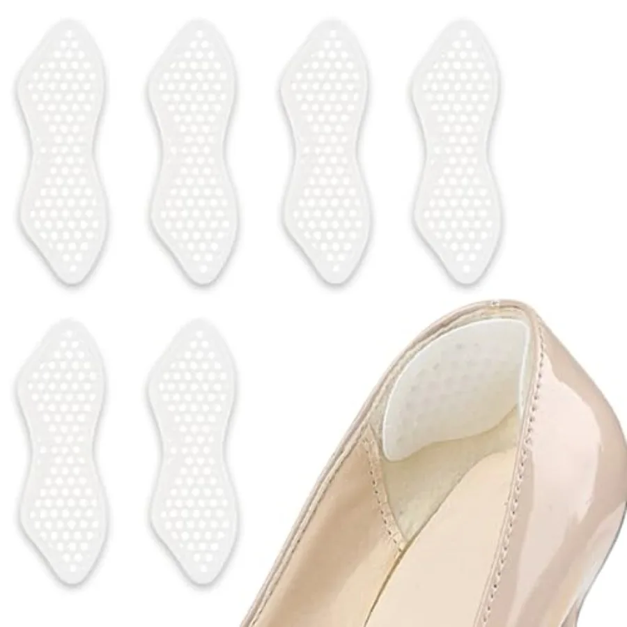 3 Pairs Heel Grips for Women Men Shoes, Back of Heel Cushion Pads, Adhesive Heel Holders Inserts Prevent Slipping, Rubbing, Bli