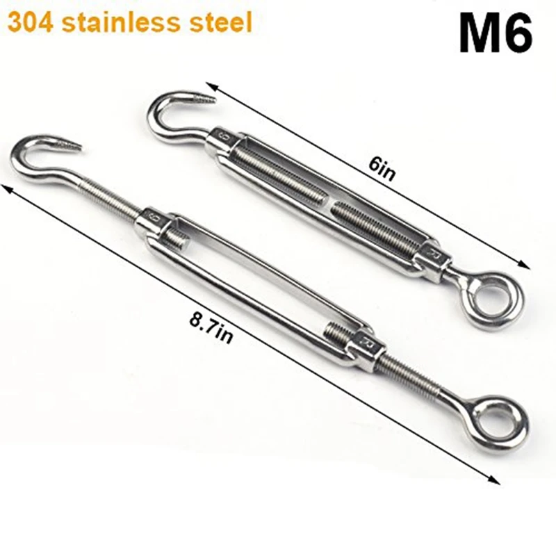 [NEWA64Z!】 20Pcs Heavy Duty Wire Rope Tension Kits Turnbuckle 1/8 Inch Wire Rope Cable Clip/Clamp Thimble Wire Rope Aluminum Sle