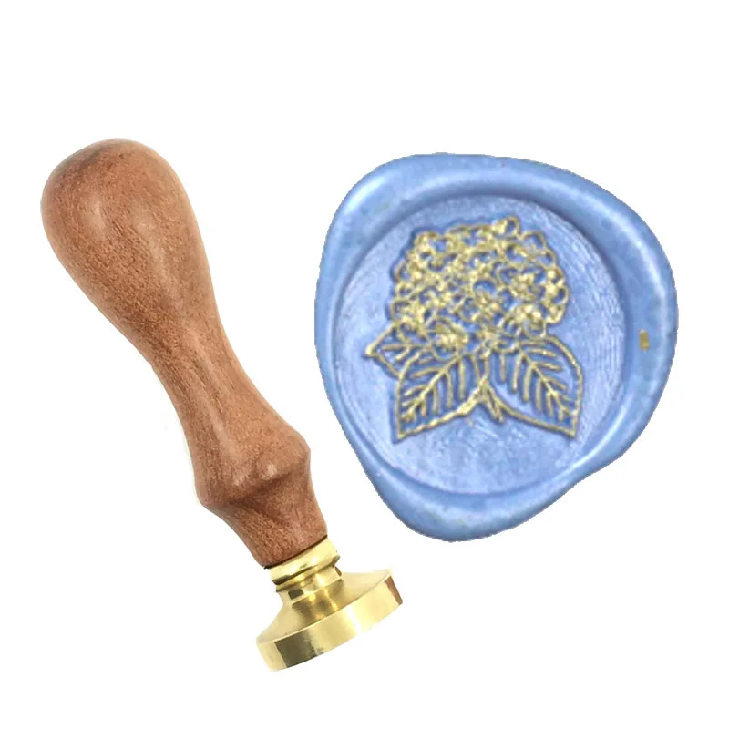 

Natural Plant Leaf Wax Stamp Exquisite Paint wood handle,DIY Ancient Seal Retro Stamp,Personalized Stamp Wax Seal High Quality87