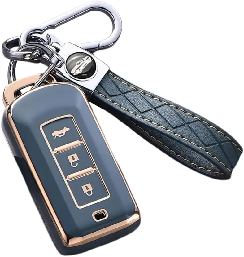 

Car Key Fob Cover Fit for Mitsubishi ASX Outlander L200 Eclipse Lancer 10 Pajero TPU Key Shell Keychain Protective Accessories