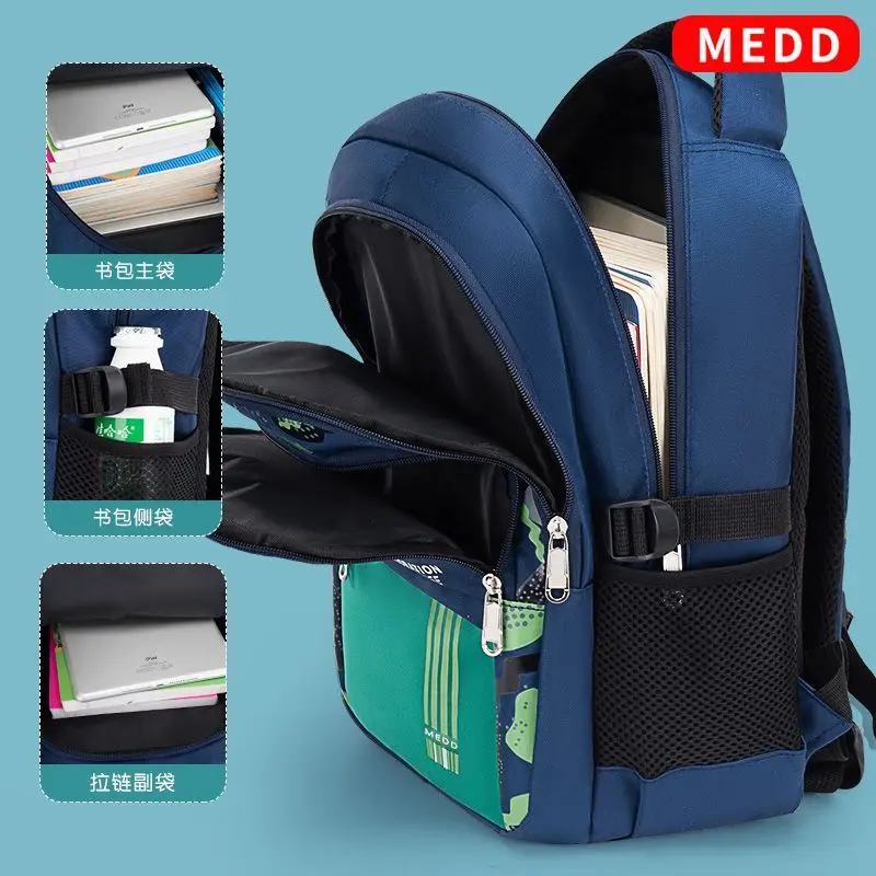 Astronaut Elementary Backpack Grades Three Through Six Elementary Schoolbag Male Middle School High Capacity Spine Guard Boy Bag