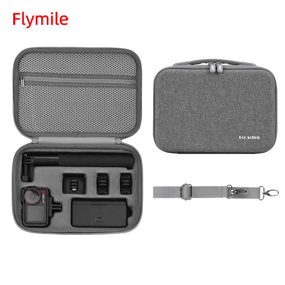 Чехол для хранения BRDRC, сумка для DJI Action 5 Pro/Osmo Action 4, защитные аксессуары для камеры, портативный дорожный чехол, сумка