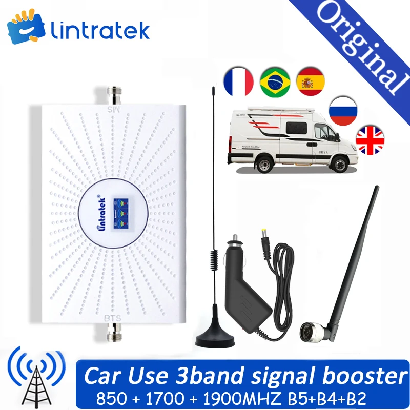 AWS Cellular Signal Booster 4G LTE Mobile Signal Repeater 3G 2G GSM Band4 WCDMA Data Call Network Amplifier For Home Office