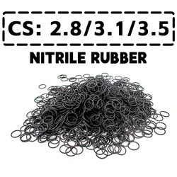 Thickness 2.8/3.1/3.5mm O-ring cross section CS NBR Nitrile rubber sealing gasket rubber washer ring wholesale in specifications