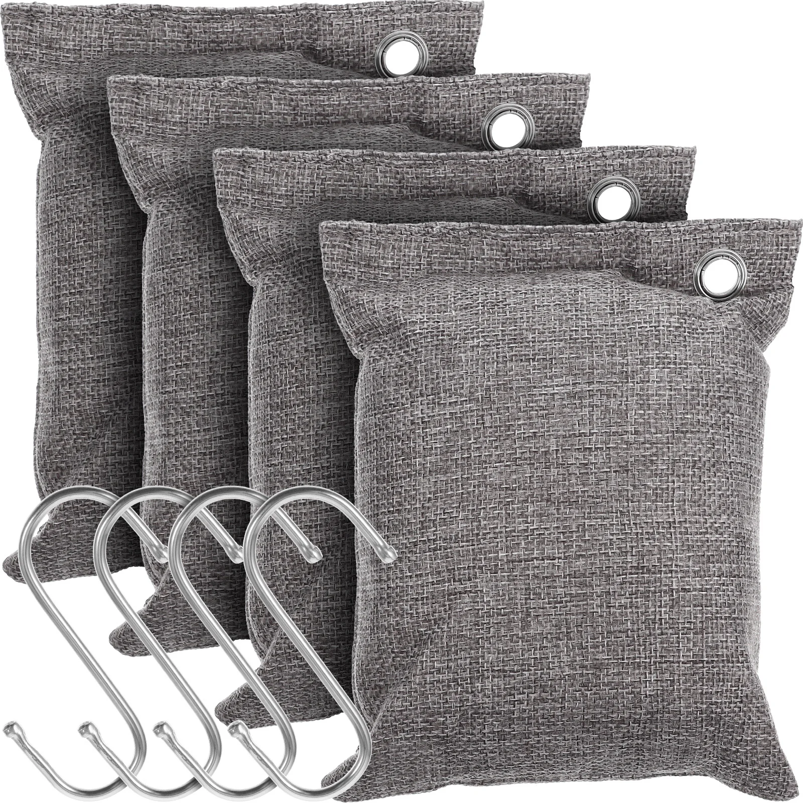 1 مجموعة 1 مجموعة من أكياس فحم الخيزران لتنقية الهواء داخلي ممتص للرائحة مزيل الروائح الكريهة للمنزل خزانة السيارة الأحذية المنشط