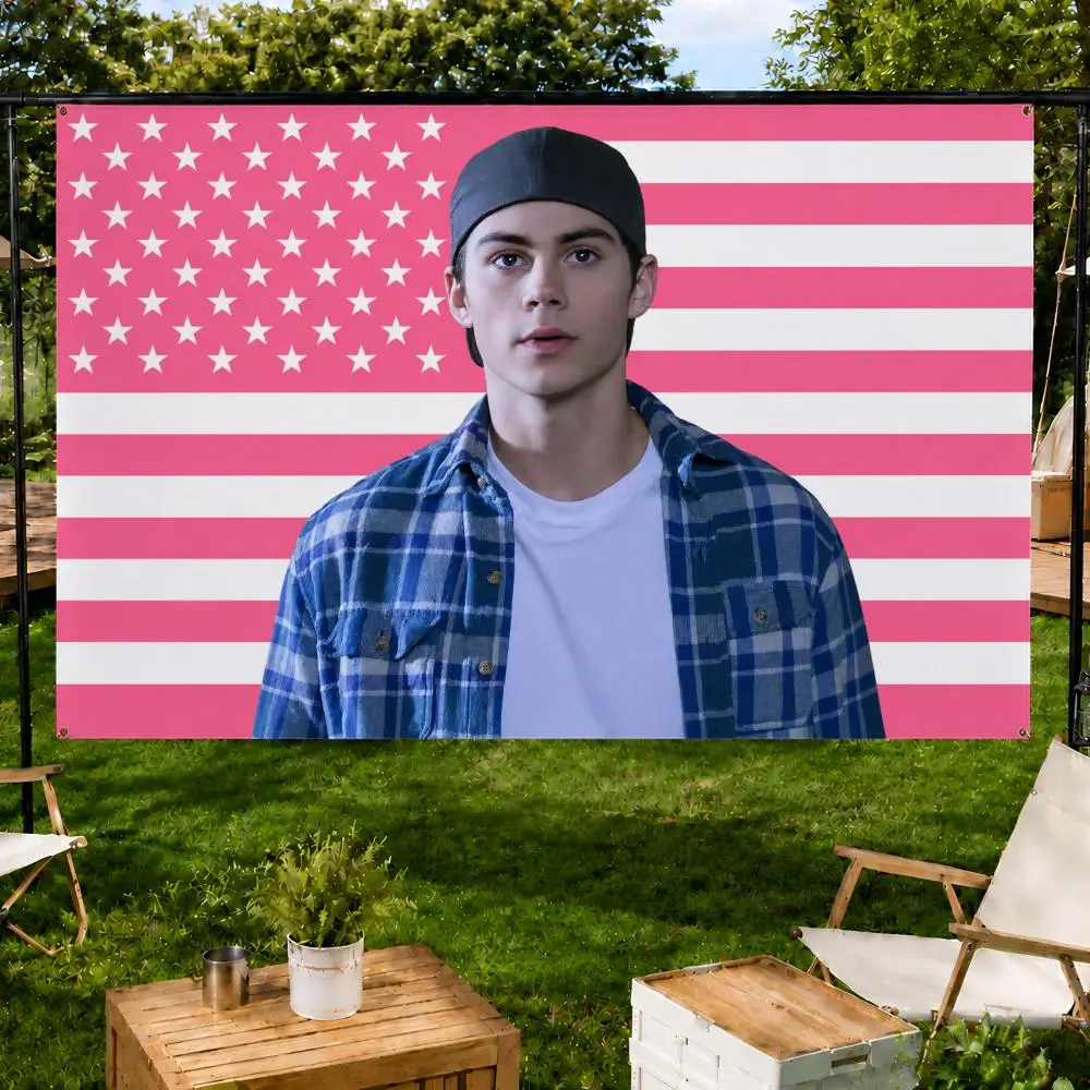 Actor Dylan OBrien Teen Thriller Flags Fan support, home, dormitory, wall decoration, outdoor camping, party banners, gifts