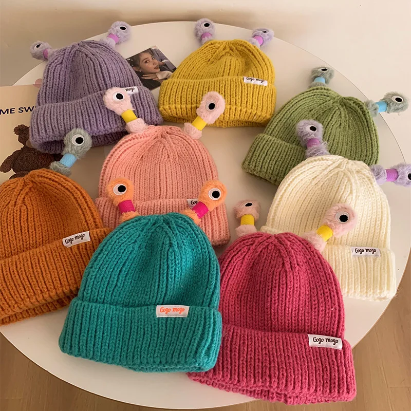 Cute Cartoon Quirky Light-emitting Tentacle Knitted Hat Pare