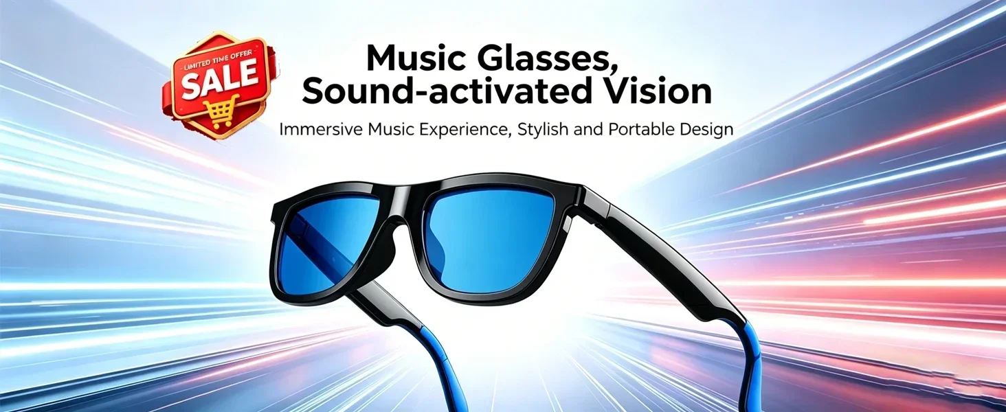 2026 Neue Audio-Smart-Brille mit elektrochromen Gläsern, magnetischer Aufladung, ultraklarem Bild, Bluetooth-Anruffunktion und Musikwiedergabe – Detail 1