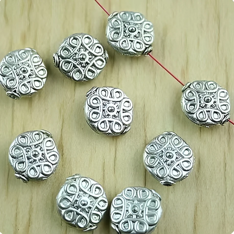 

20pcs 11.1x10mm Alloy matel tibetan silver spacer beads HWH1460