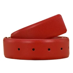 New Women's and Men's  No Buckle Belt Brand Belt Men High Quality Male Genuine Strap Jeans 3.3cm Belts