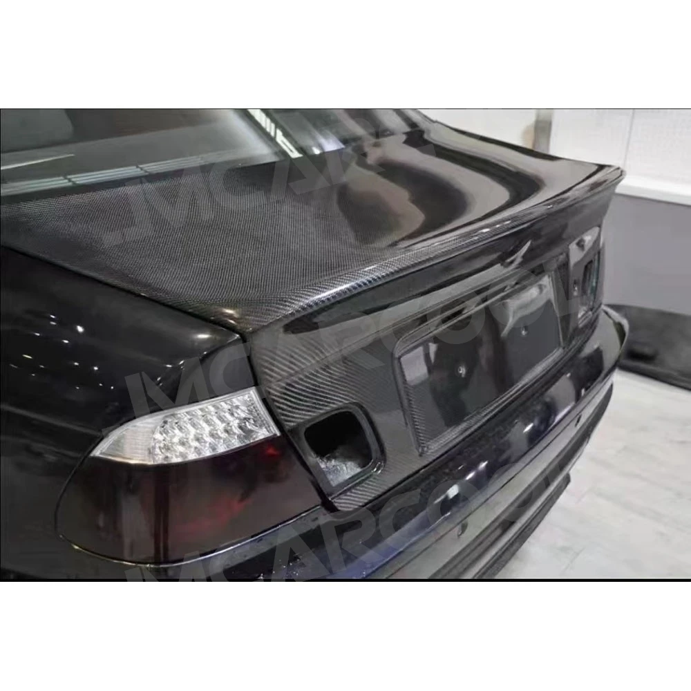 

JMCARCOOL Carbon Fiber for BMW 3 Series E46 2002-2005 Car Rear Bumper Guard Tail Gate Trunk Lid Cover Decklid Panel FRP Body Kit