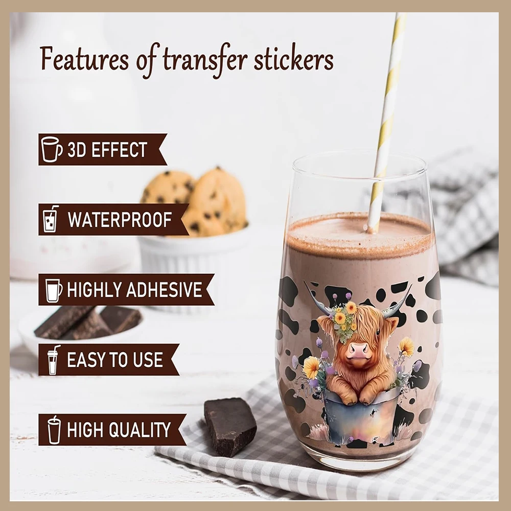 25 جديد عيد ميلاد سعيد دكتور بيبر الصودا المشروبات 16 أوقية UV DTF ثلاثية الأبعاد ملصق الشارات يلتف للزجاج يمكن كوب الحرفية لتقوم بها بنفسك هدية الإبداعية